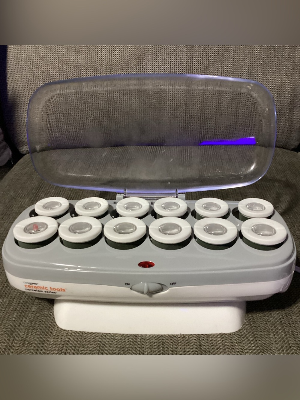 Conair Pro Hot Rollers Ceramic Tools Porcelain Series 12 Rollers Curlers 2 Sizes